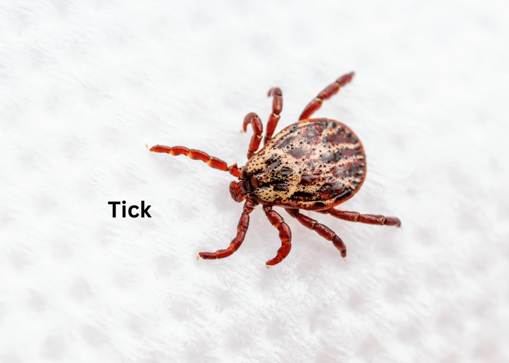 close up of a tick